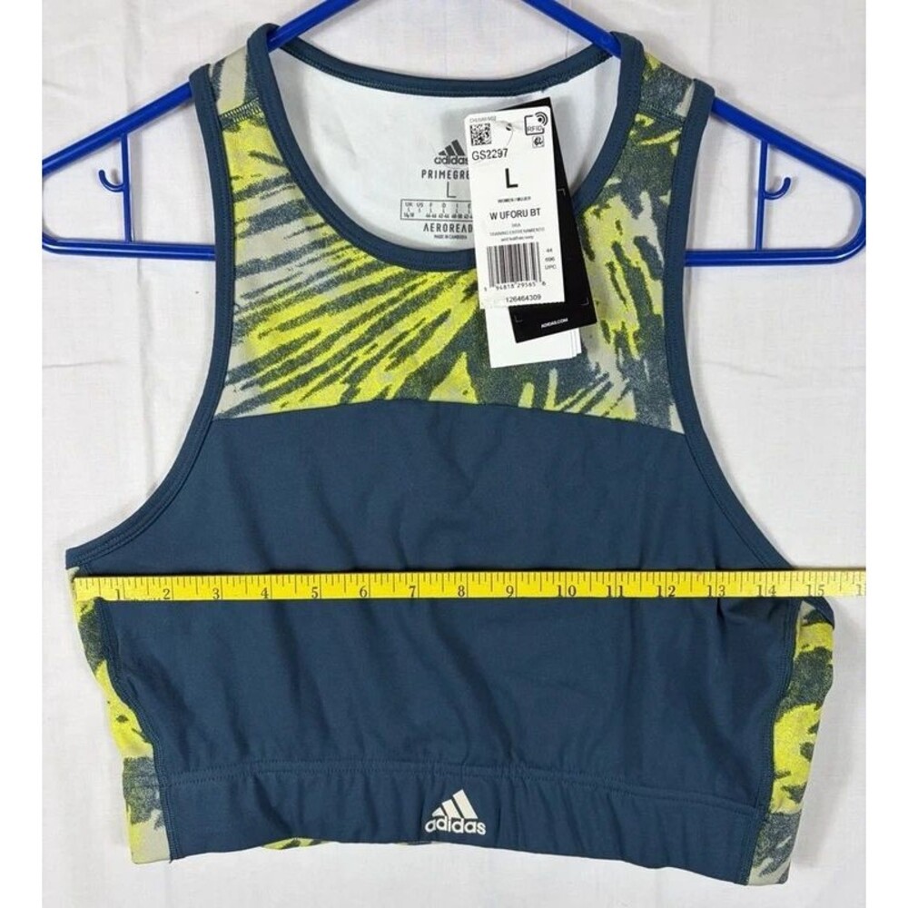 Adidas Primegreen Aeroready Zoe Saldana Sports Training Bra Women’s Large NWT - Picture 6 of 7